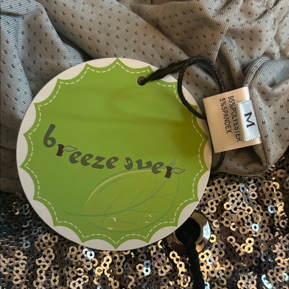 Breeze Over Silver Sequin Women's Shorts Medium - Picture 5 of 5